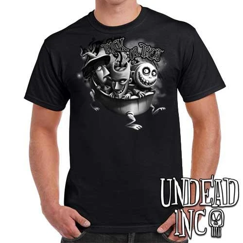 Nightmare Before Christmas Lock Shock Barrel Trick Or Treat - Mens T Shirt BLACK GREY 3 Nightmare Before Christmas Lock Shock Barrel Trick Or Treat - Mens T Shirt BLACK GREY