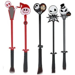 Nightmare Before Christmas Jack Skellington 5 Piece Makeup Brush Set