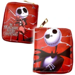 Nightmare Before Christmas Jack Skellington Short Style PU Leather Wallet