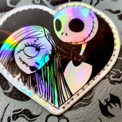 Nightmare Before Christmas Holographic Heart Long Line Wallet -Cheap Men's T-Shirt Store 67tr87rt68 18356.1662769947