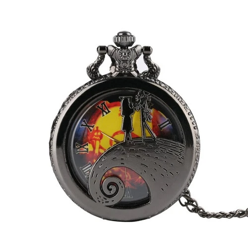 Nightmare Before Christmas Spiral Hill Pumpkin Pocket Watch 3 Nightmare Before Christmas Spiral Hill Pumpkin Pocket Watch
