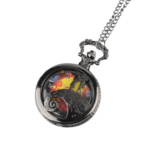 Nightmare Before Christmas Spiral Hill Pumpkin Pocket Watch 6 Nightmare Before Christmas Spiral Hill Pumpkin Pocket Watch - Image 4