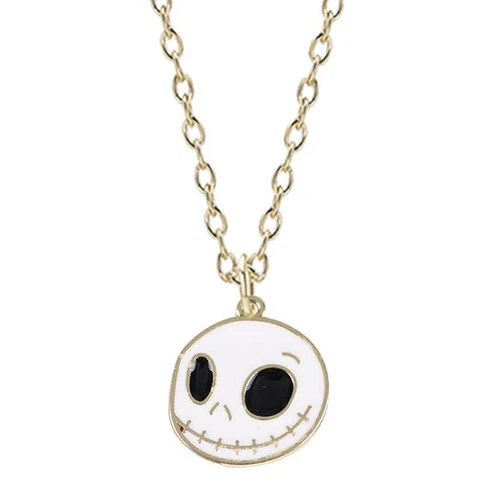 Nightmare Before Christmas Jack Skellington Gold Necklace 3 Nightmare Before Christmas Jack Skellington Gold Necklace