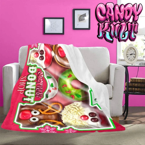 Box Of Christmas Donuts Candy Kult Micro Fleece Blanket 4 Box Of Christmas Donuts Candy Kult Micro Fleece Blanket - Image 2