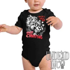 "You're A Mean One" Grinch Christmas Black & Grey - Infant Onesie Romper