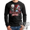 Jack And Sally Halloween Town Tattoo Nightmare Before Christmas - Mens Long Sleeve Tee -Cheap Men's T-Shirt Store halloweentattoomls 72240.1662745653