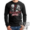 Jack And Sally Halloween Town Tattoo Nightmare Before Christmas Black & Grey - Mens Long Sleeve Tee 1 Jack And Sally Halloween Town Tattoo Nightmare Before Christmas Black & Grey - Mens Long Sleeve Tee -Cheap Men's T-Shirt Store halloweentattoomlsb 20819.1662745657