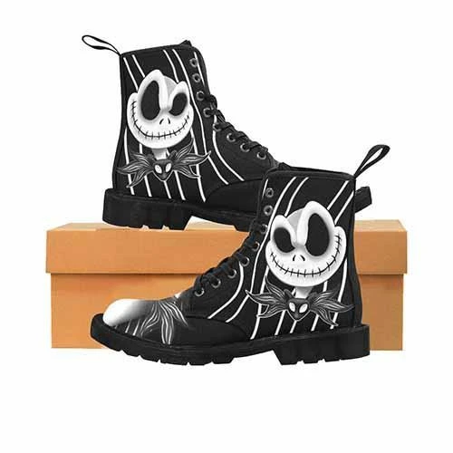 Jack Skellington Nightmare Before Christmas MENS Martin Boots 3 Jack Skellington Nightmare Before Christmas MENS Martin Boots