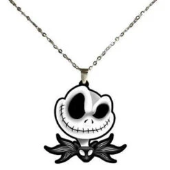 Nightmare Before Christmas Jack Skellington Head STAINLESS STEEL Necklace