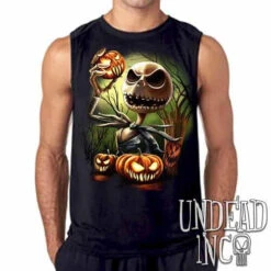 Nightmare Before Christmas Pumpkin King Jack Mens Sleeveless Shirt