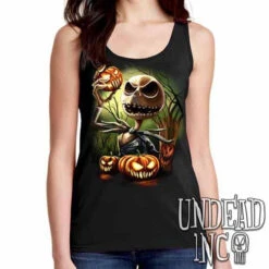 Nightmare Before Christmas Pumpkin King Jack - Ladies Singlet Tank