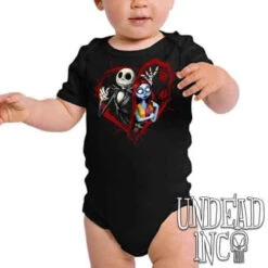 Nightmare Before Christmas Jack And Sally - Infant Onesie Romper