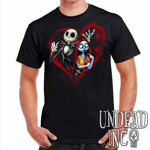 Nightmare Before Christmas Jack And Sally - Mens T Shirt 3 Nightmare Before Christmas Jack And Sally - Mens T Shirt