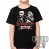 Jack And Sally Halloween Town Tattoo Nightmare Before Christmas - Kids Unisex Girls And Boys T Shirt Black Grey -Cheap Men's T-Shirt Store jack sally tattoo black kids 56995.1662692651