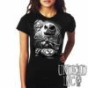 Nightmare Before Christmas Pumpkin King Jack - Ladies T Shirt Black Grey -Cheap Men's T-Shirt Store jackladiesblack 10265.1662699482