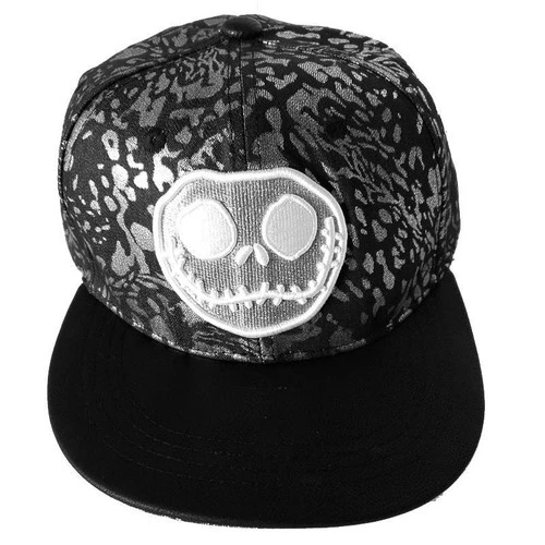 Nightmare Before Christmas Jack Skellington PU Leather Brim Cap Hat -Cheap Men's T-Shirt Store jh112 65445.1662726882