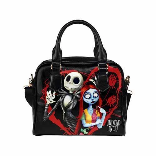 Undead Inc Nightmare Before Christmas Jack & Sally Shoulder / Hand Bag 3 Undead Inc Nightmare Before Christmas Jack & Sally Shoulder / Hand Bag