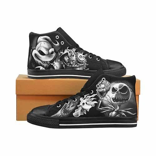 Nightmare Before Christmas LADIES Classic High Top Canvas Shoes 3 Nightmare Before Christmas LADIES Classic High Top Canvas Shoes