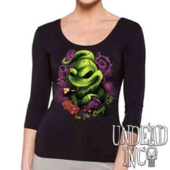 Nightmare Before Christmas Oogie Boogie - Ladies 3/4 Long Sleeve Tee