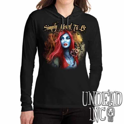 Simply Meant To Be Sally Nightmare Before Christmas Ladies Long Sleeve Hooded Shirt 3 Simply Meant To Be Sally Nightmare Before Christmas Ladies Long Sleeve Hooded Shirt