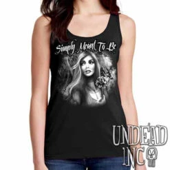 Simply Meant To Be Sally - Nightmare Before Christmas - Ladies Singlet Tank Black Grey