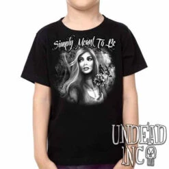 SiSimply Meant To Be Sally - Nightmare Before Christmas - Kids Unisex Girls And Boys T Shirt Clothing Black Grey