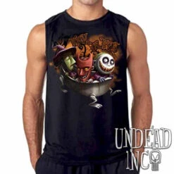 Nightmare Before Christmas Lock Shock Barrel Trick Or Treat Mens Sleeveless Shirt