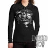 Nightmare Before Christmas Trick Or Treat Black Grey Ladies Long Sleeve Hooded Shirt 1 Nightmare Before Christmas Trick Or Treat Black Grey Ladies Long Sleeve Hooded Shirt -Cheap Men's T-Shirt Store trick treat black ladies 37087.1662700893