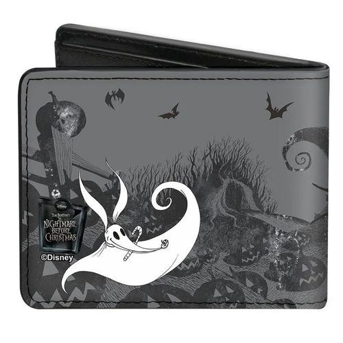 Nightmare Before Christmas Jack Sally & Zero Pu Leather Bi-Fold Wallet 5 Nightmare Before Christmas Jack Sally & Zero Pu Leather Bi-Fold Wallet - Image 3